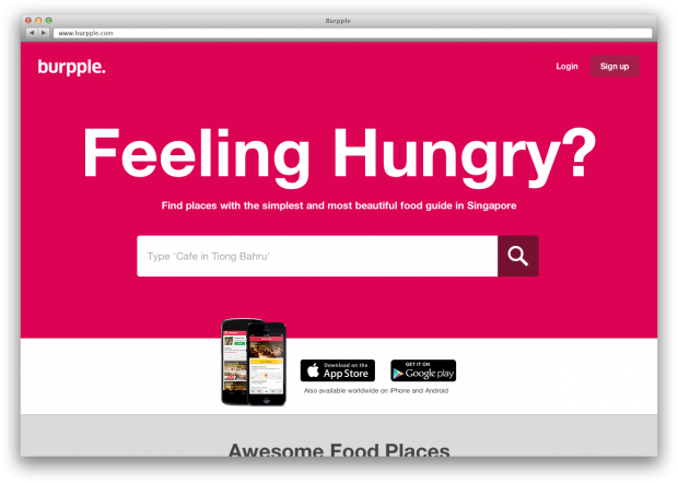 AspirantSG - Burpple Web Home Page 01 homepage