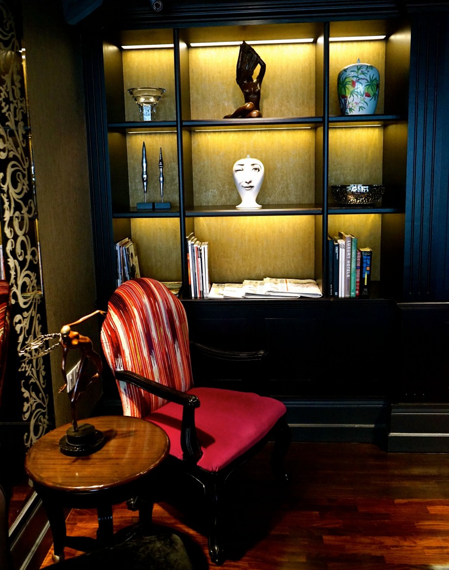 Chair By Bookshelf The Scarlet Singapore