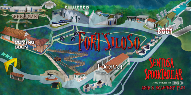 Sentosa Spooktacular 2013 Site Map
