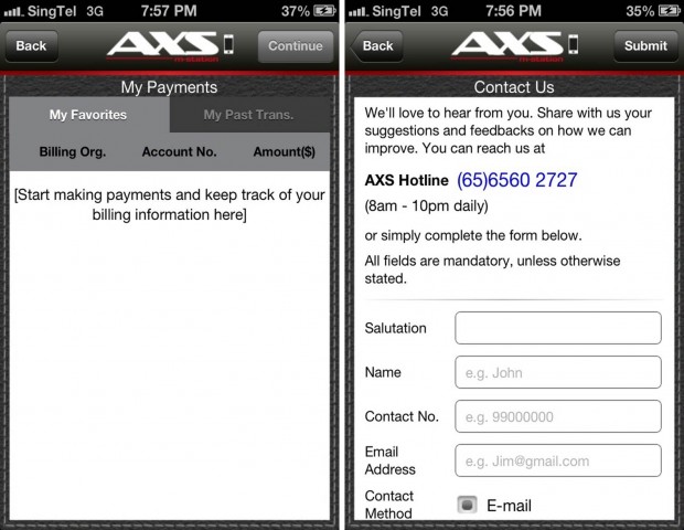 AXS m-Station Payment Help