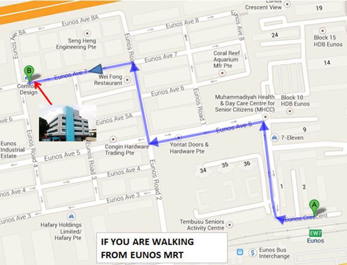 Walking Map To Comfort Design Singapore - AspirantSG