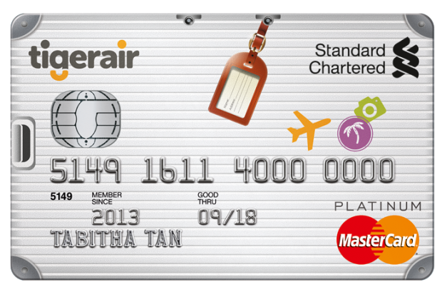Standard Chartered Tigerair Platinum Card - AspirantSG