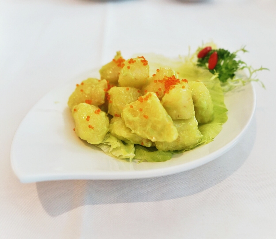Deep-fried Fillet Of Sea Perch with Wasabi Salad Cream The Cathay - AspirantSG