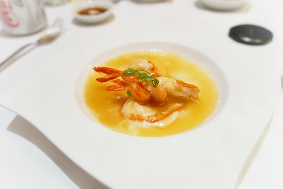 Steamed Live Prawns With Chinese Wine & Chicken Sauce - AspirantSG