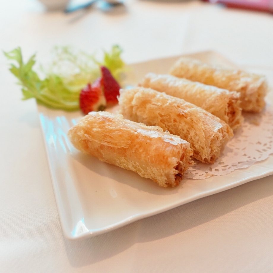Deep-fried Prawn Roll With Mango The Cathay - AspirantSG