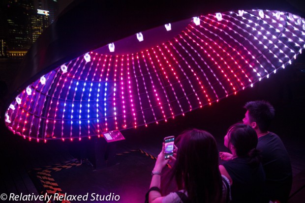 Interactive Light Installation At i Light Marina Bay 2014