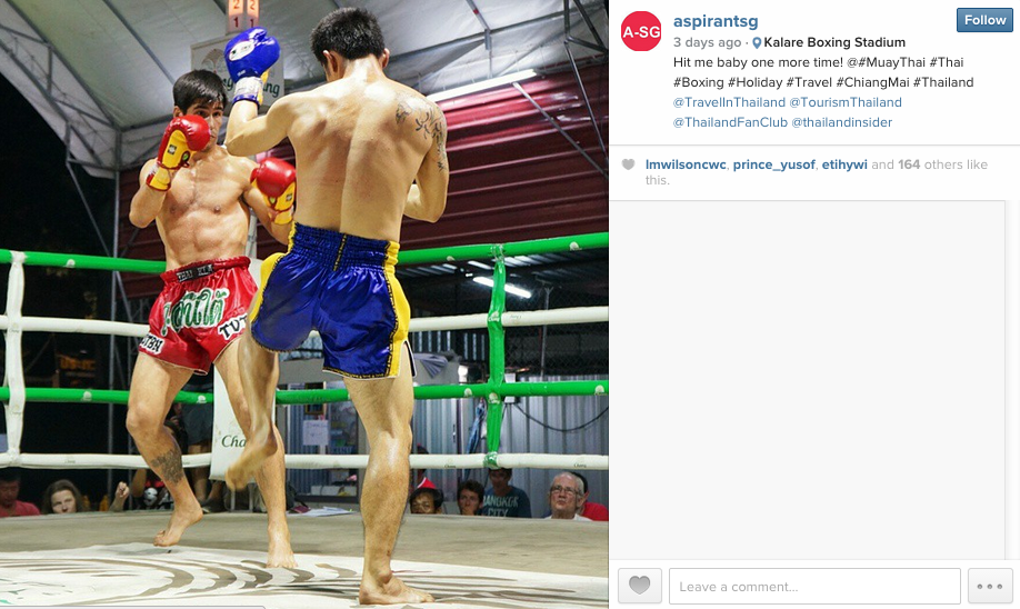 Chiang Mai Thai Boxing Match Share Using Changi Recommends Wifi Router - AspirantSG