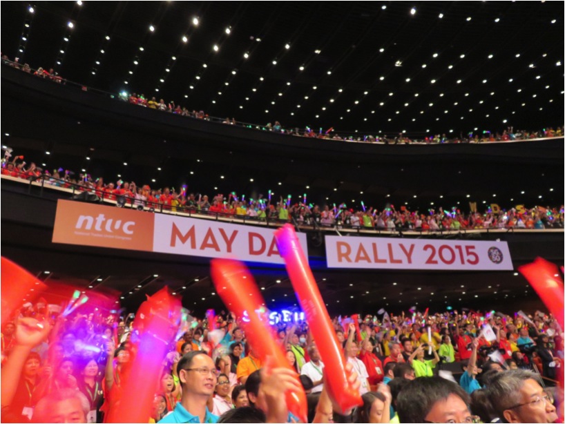 5000 Strong Crowd At NTUC May Day Rally 2015