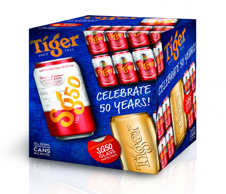 Tiger Beer New Packaging for SG50 - AspirantSG