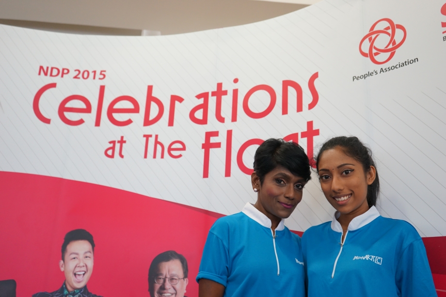 Devi & her niece, Celebrations At The Float Song Leaders