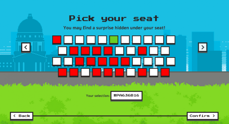 Seat Selection #PixelPAdang - AspirantSG