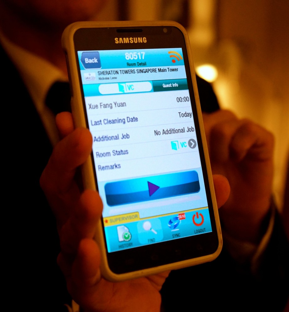 Sheraton Towers Room Attendant Mobile App - AspirantSG