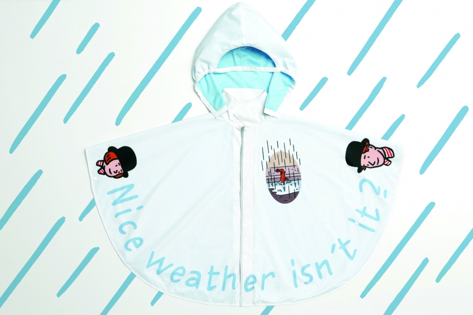 Raincoat Front With Raindrops - AspirantSG