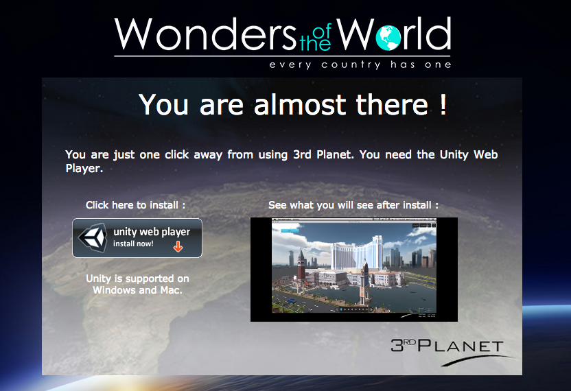 Download Unity Web Player For 3rd Planet - AspirantSG