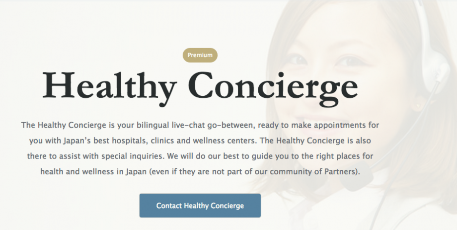 Healthy Concierge Healthy Tokyo - AspirantSG