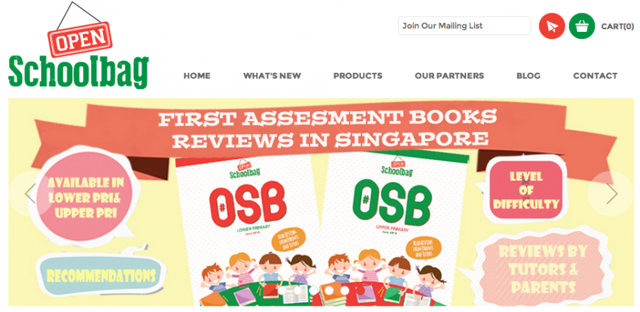 Open School Bag Website - AspirantSG