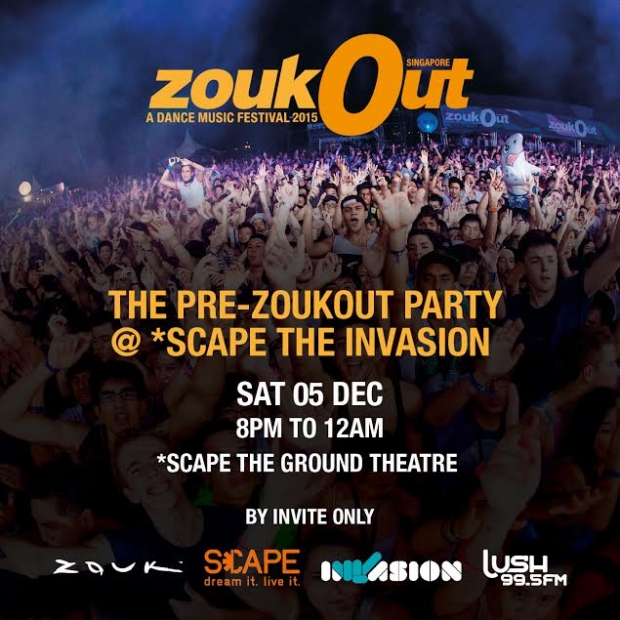 Pre-ZoukOut Party @ *Scape The Invasion - AspirantSG