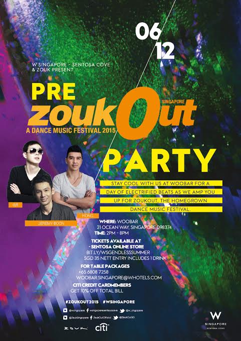ZoukOut Pre-Party At WOOBAR W Singapore - Sentosa Cove - AspirantSG