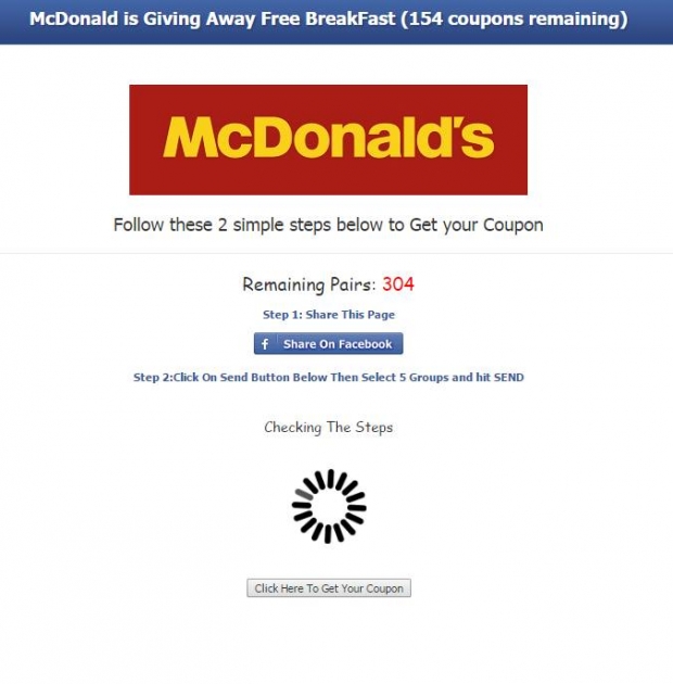 McDonald's Scam - AspirantSG