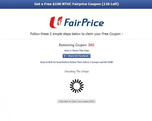 NTUC Scam Site - AspirantSG