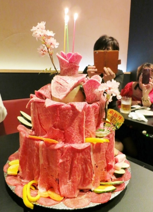 Birthday Meat Cakes In Japan - AspirantSG