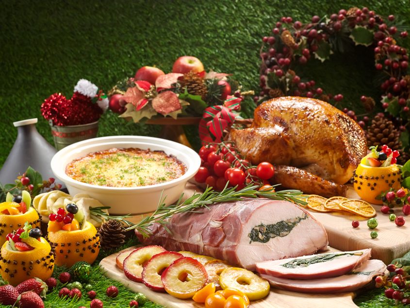 Festive Roast Meats Orange Maple Christmas Turkey and Stuffed Turkey Breast - AspirantSG