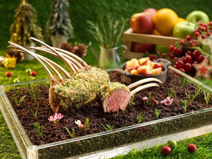 Indulge at Park Oreo and Macadamia Nut Crust Coated Rack of Lamb - AspirantSG