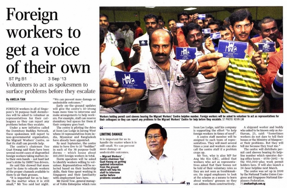 Yeo Guat Kwang Campaigned For Migrant Workers - AspirantSG