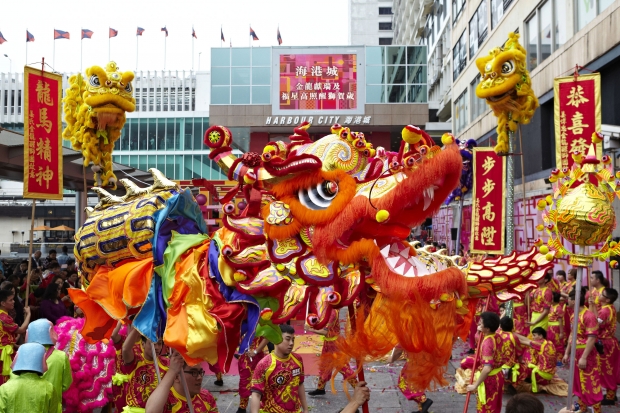 Harbour City CNY Dragon & lion dance - AspirantSG