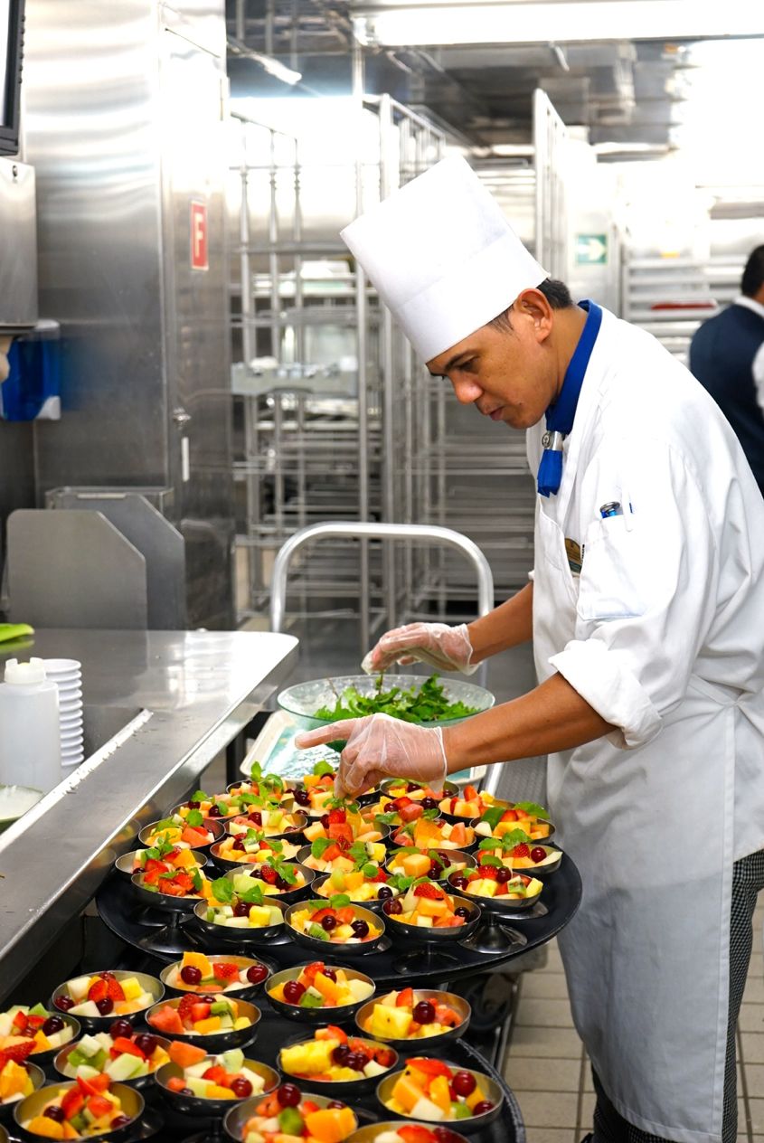 Salad Preparation On Mariner Of The Seas Royal Caribbean - AspirantSG
