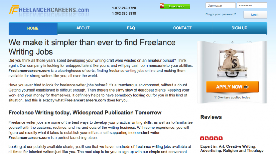 FreelancerCareers Website