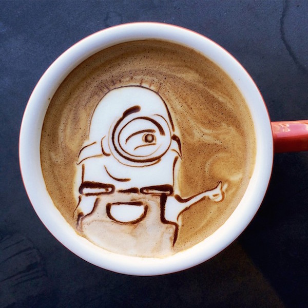 Minion Latte Art - AspirantSG