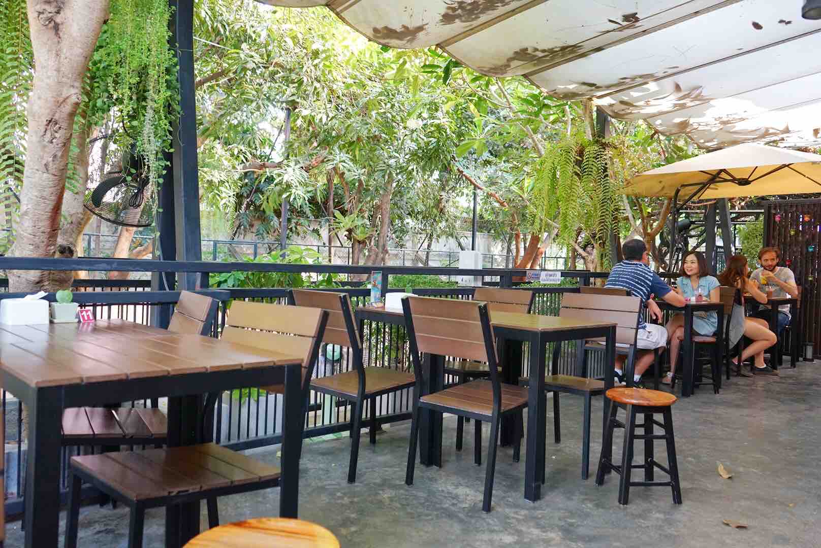 Outdoor Seating Area At Neverland Siberian True Love Cafe, Bangkok - AspirantSG