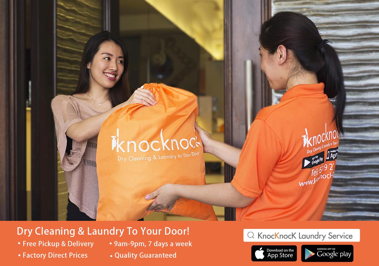 Knocknock Dry Cleaning and Laundry to your door - AspirantSG