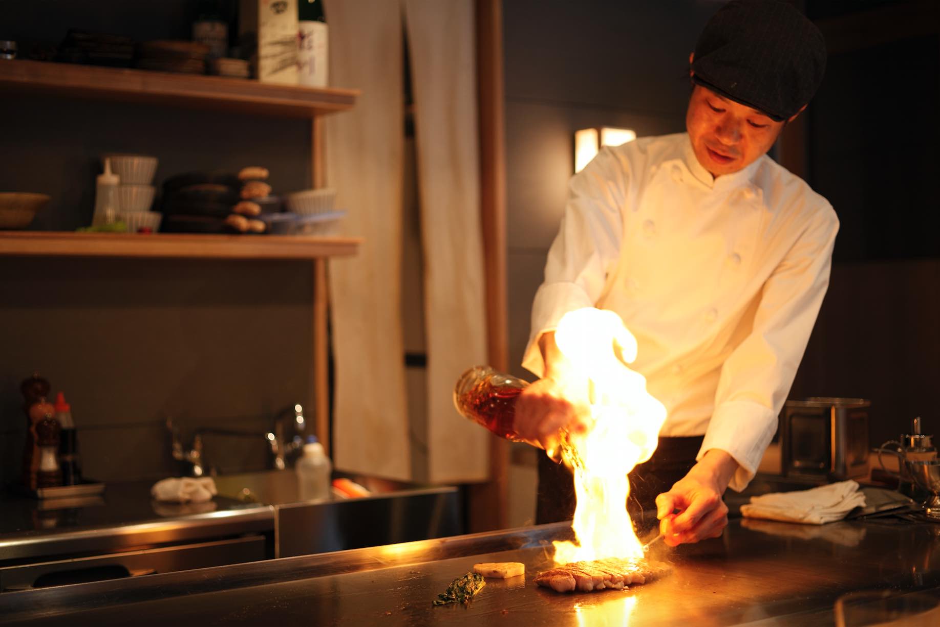 Osaka Kitchen Chef In Action - AspirantSG