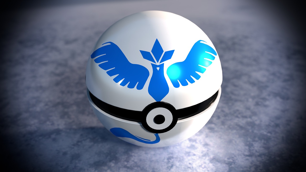 Team Mystic Pokemon Ball (Pixabay Free Image) - Amerantsg