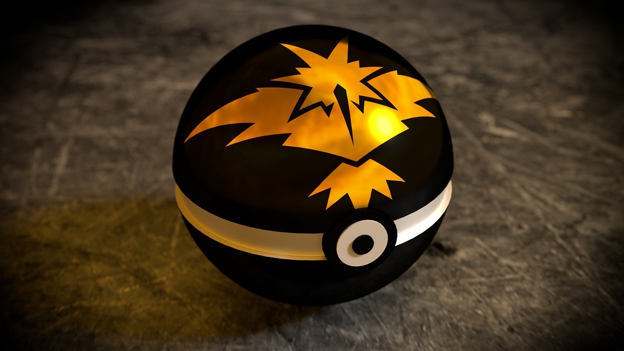 Zapdos Pokemon Ball（Pixebay免費圖像）-Grassantsg